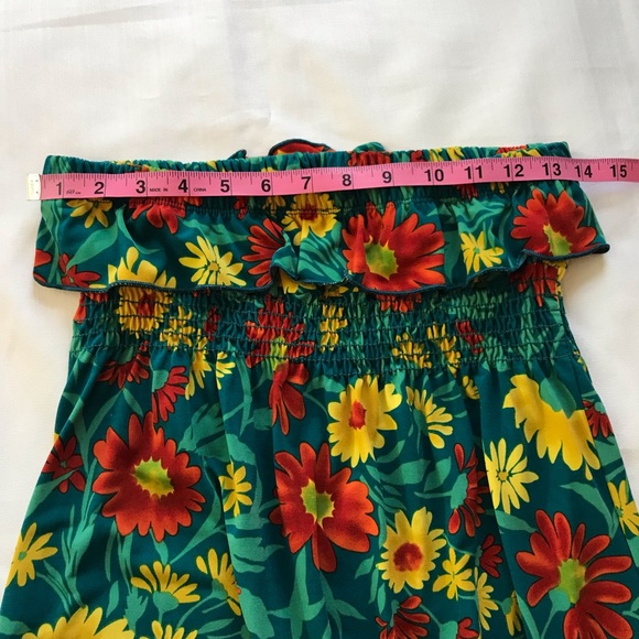 MINE STRAPLESS RUFFLE MINI DRESS - Picture 9 of 10